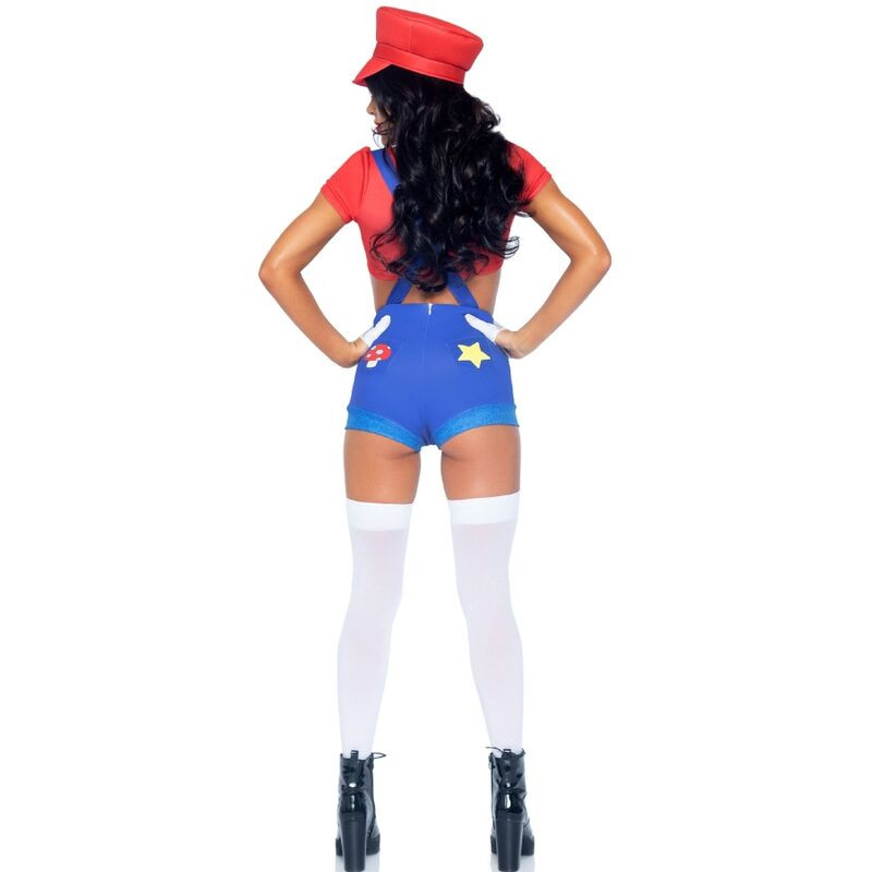 Leg Avenue - Costume Sexy Mario Bros Rouge/Bleu S - Image 3