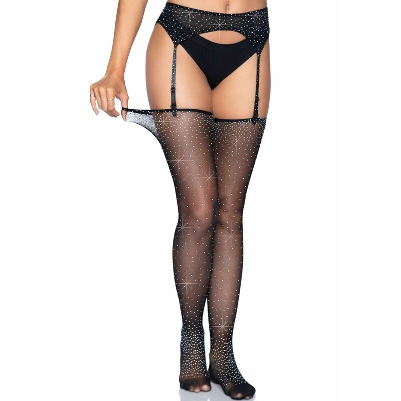 Leg Avenue - Ensemble Porte-Jarretelles Et Bas Taille Unique - Image 2