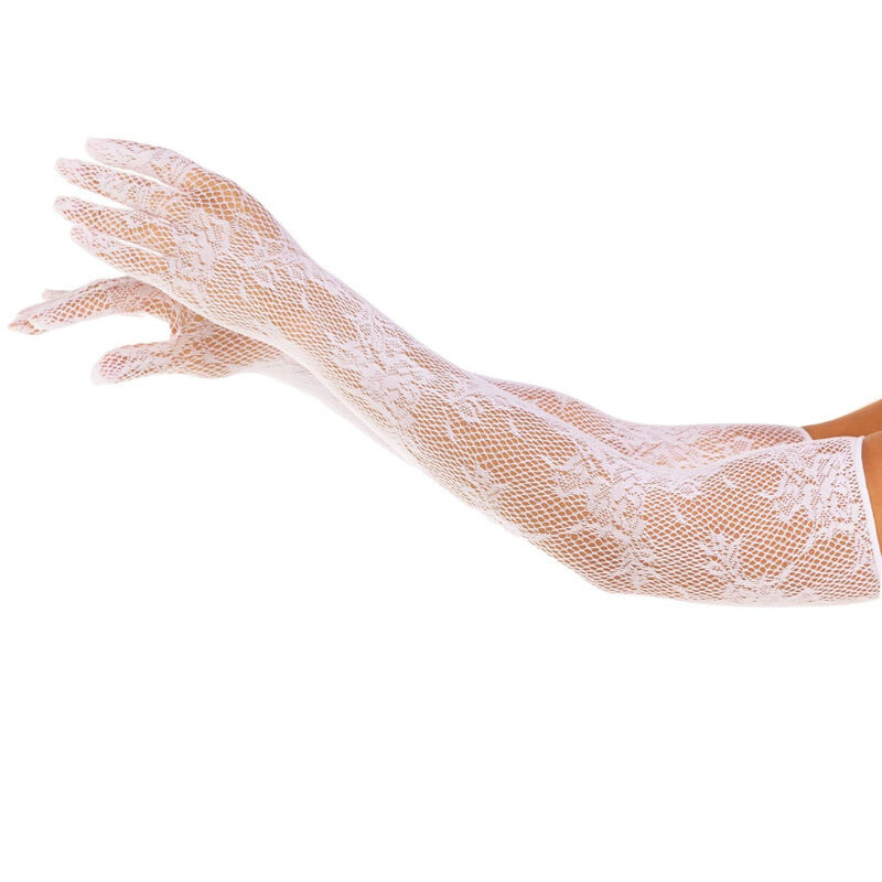 Leg Avenue - Gants Fleurs Rouges Noir - Image 2