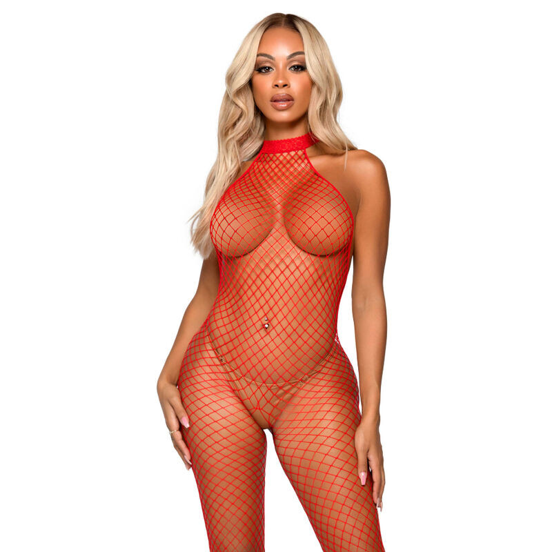Leg Avenue - Le Frivole Bodystocking - Col Racer Taille Unique - Noir - Image 6