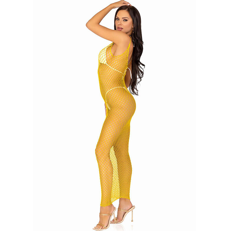 Leg Avenue - Robe Longue Filet Fuchsia Taille Unique - Image 10