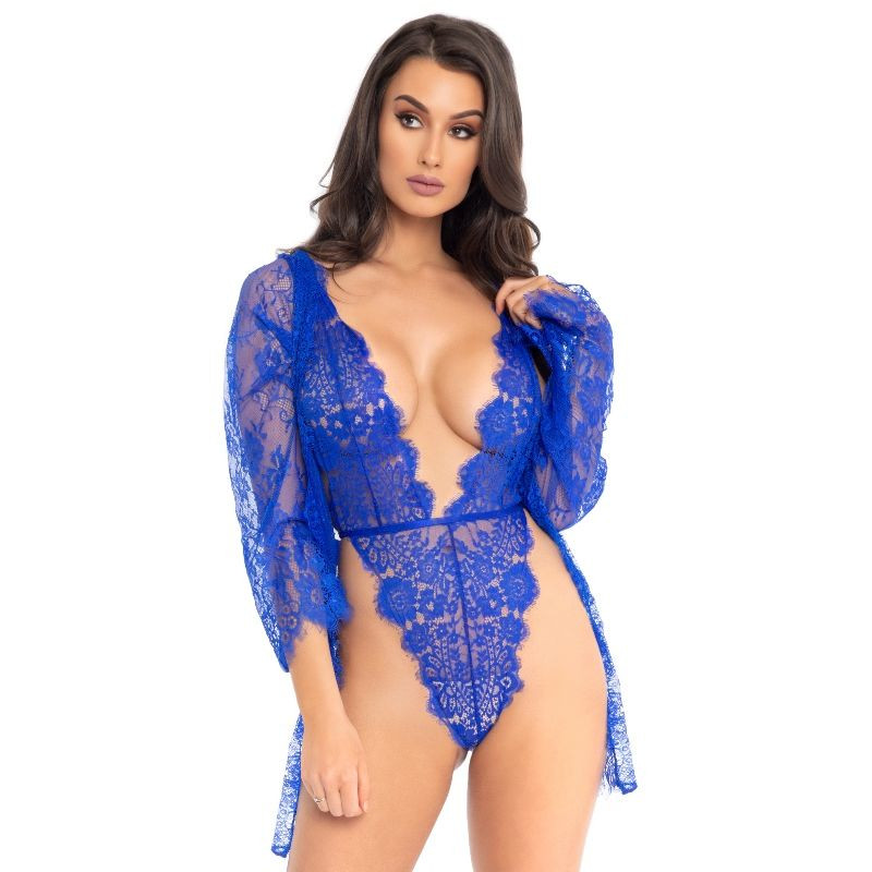 Leg Avenue - Teddy Et Robe Bleu S - Image 7