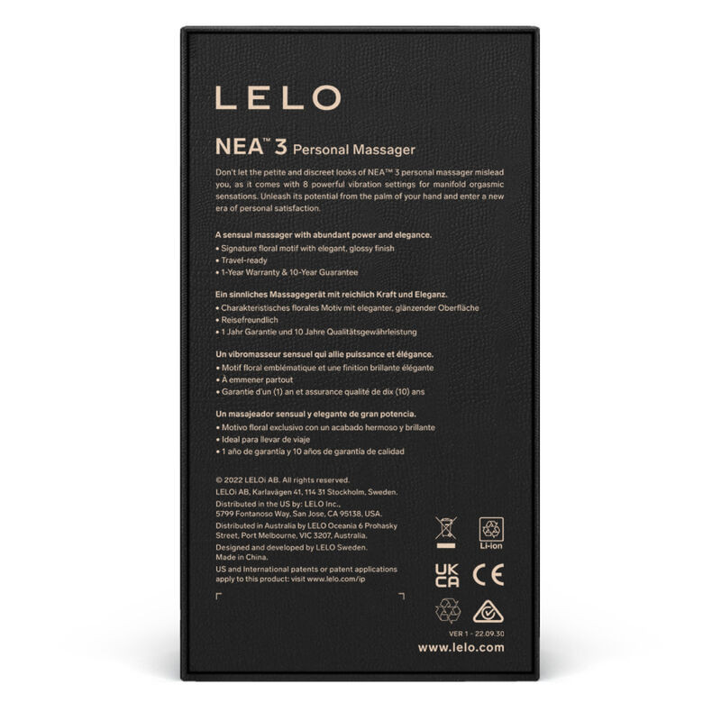 Lelo - Nea 3 Masseur Personnel Noir - Image 5