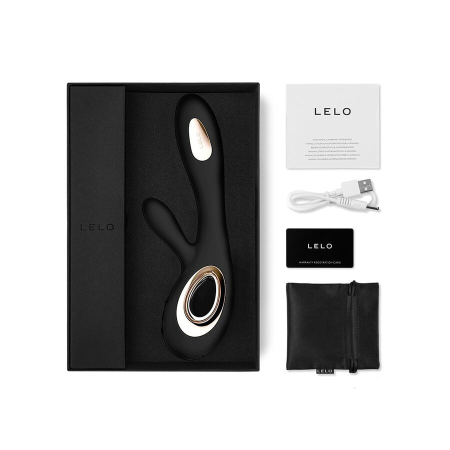 Lelo - Soraya Wave Vibrateur Lapin Noir - Image 4
