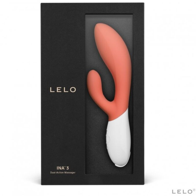 LELO - INA 3 LUXURY CORAL RABBIT VIBRATOR - Image 3