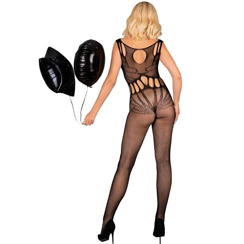 Livco Corsetti Fashion - Amahil Bodystocking Sans Crotchless Noir Taille Unique - Image 2