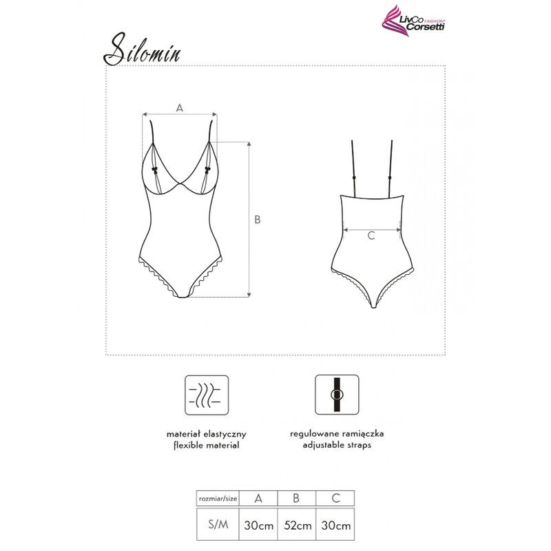 Livco Corsetti Fashion - Corps + Peignoir Silomin Lc 1401 Noir Taille Unique - Image 5