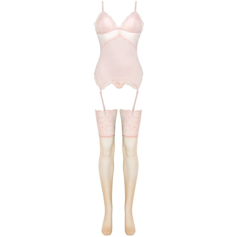 Livco Corsetti Fashion - Persinne Peach Set Corset + Panty + Stockings - Image 3