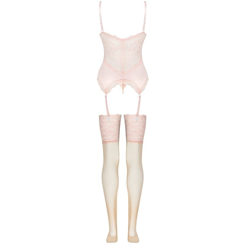 Livco Corsetti Fashion - Persinne Peach Set Corset + Panty + Stockings - Image 4