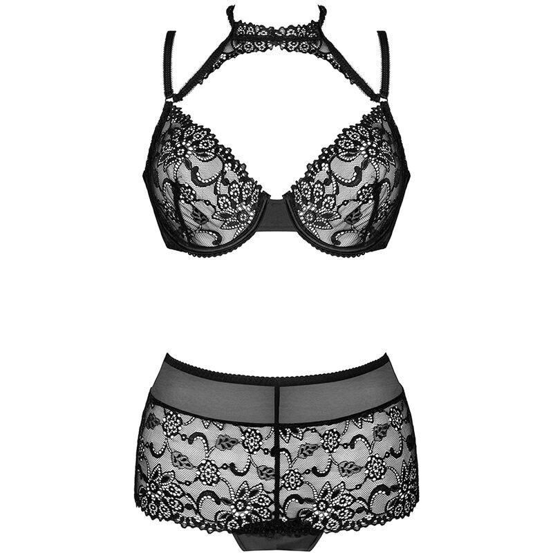 LIVCO CORSETTI FASHION - LINERA FOR THE SENSES COLLECTION BRA + PANTY BLACK - Image 3