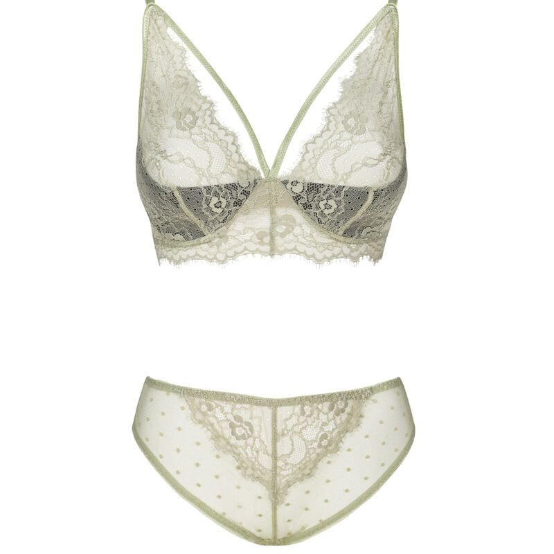Livco Corsetti Fashion - Pine Lc 90667 Soutien-Gorge + Culotte Kaki - Image 3