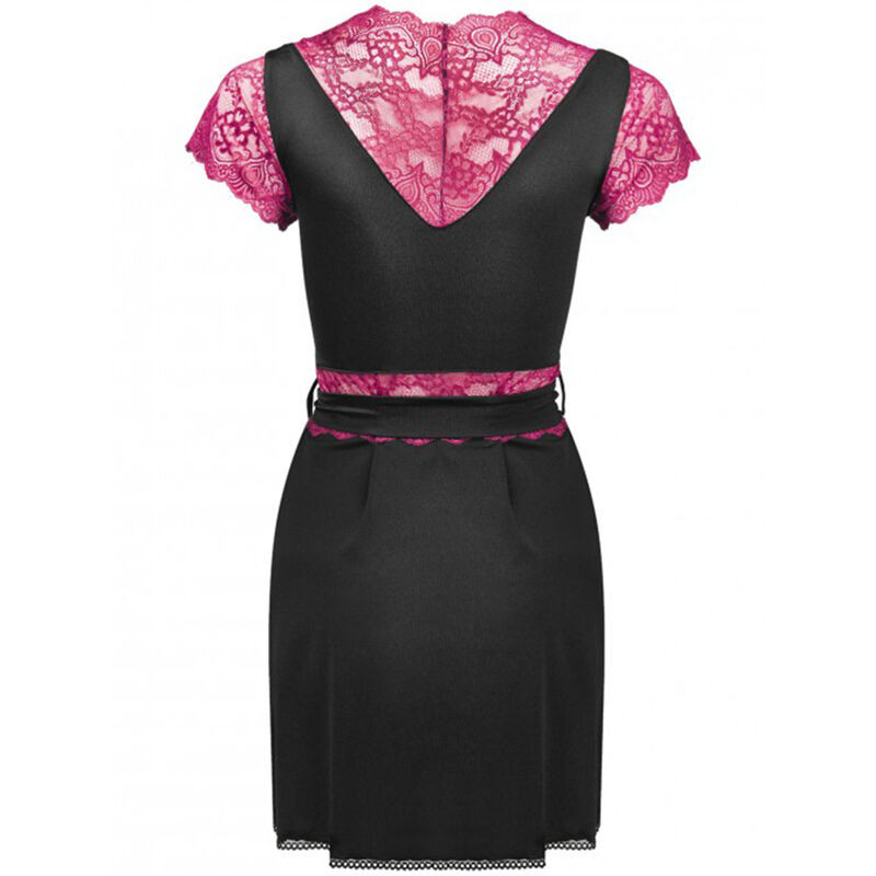 Livco Corsetti Fashion - Robe De Chambre + Culotte Kumiko Lc 90428 Noir S/M - Image 4