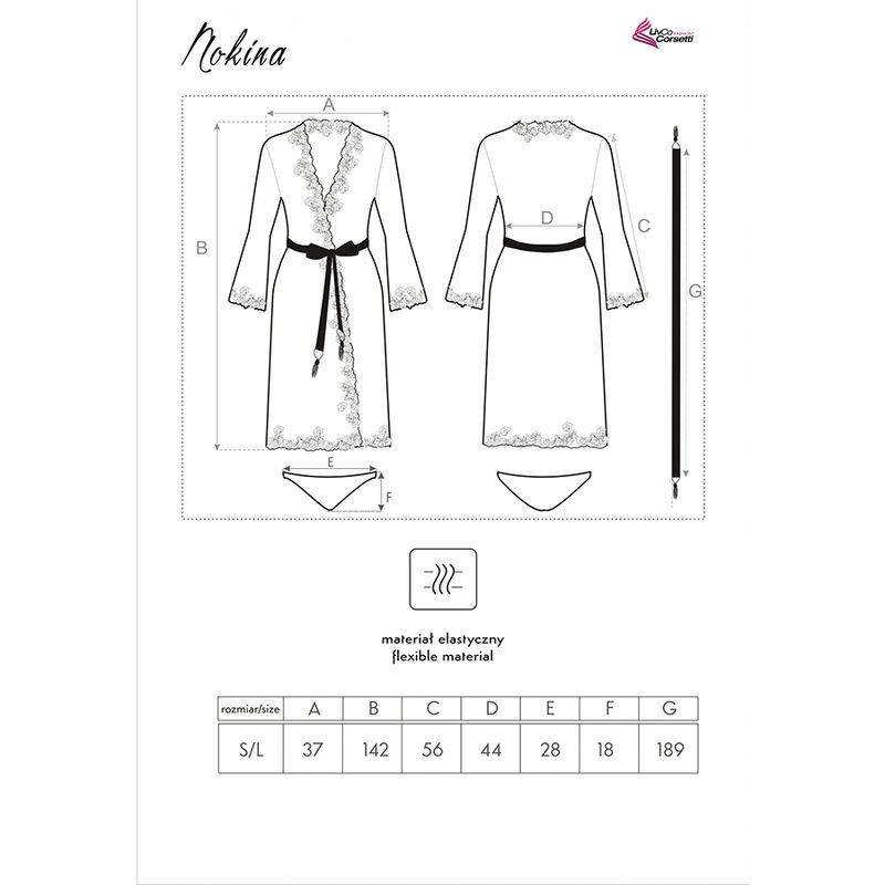 LIVCO CORSETTI FASHION - DRESS NOKINA LC XG055 + ZWARTE ONDERBROEK ÉÉN MAAT - Image 5