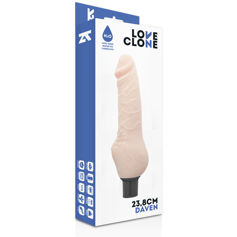 Loveclone - Daven Self Lubrication Realistic 23.8 Cm -O- 3.8 Cm - Image 5