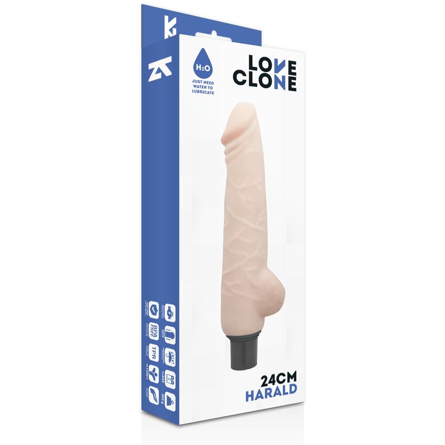 Loveclone - Harald Self Lubrication Vibrator 24 Cm -O- 4 Cm - Image 5