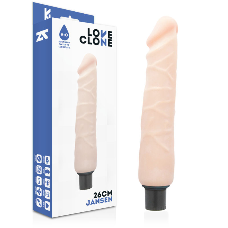 Loveclone - Autolubrificerende Vibrator Jansen 26 Cm -O- 4.2 Cm - Image 2