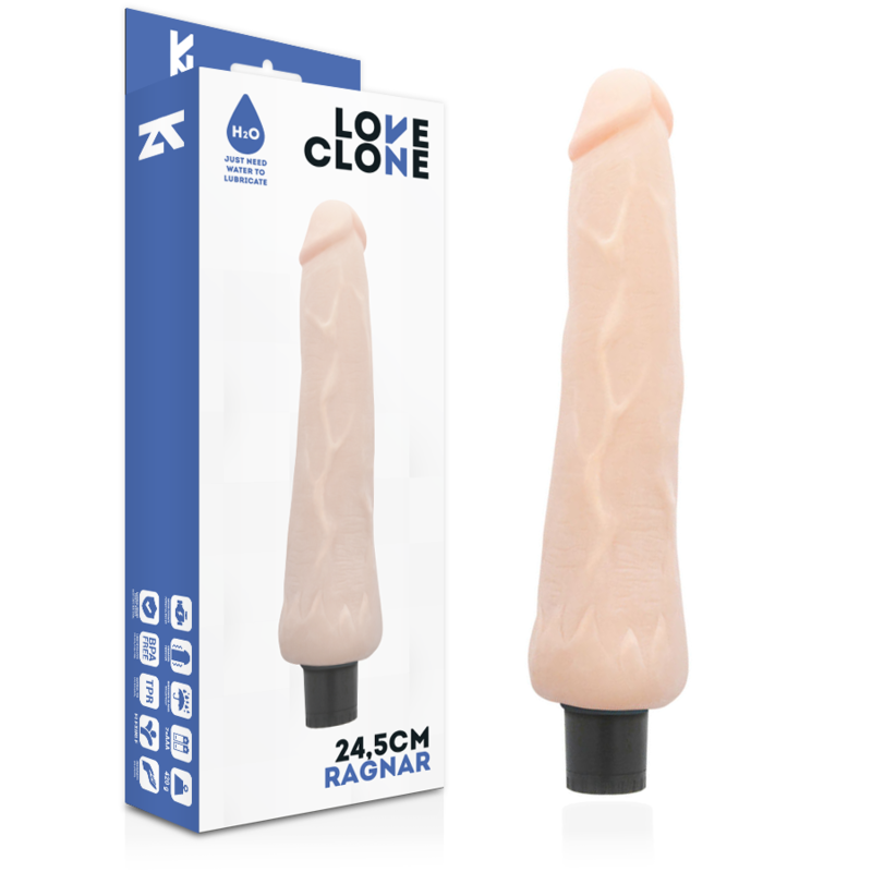 Loveclone - Autolubrificerende Vibrator Ragnar 24,5 Cm -O- 3,5 Cm - Image 2