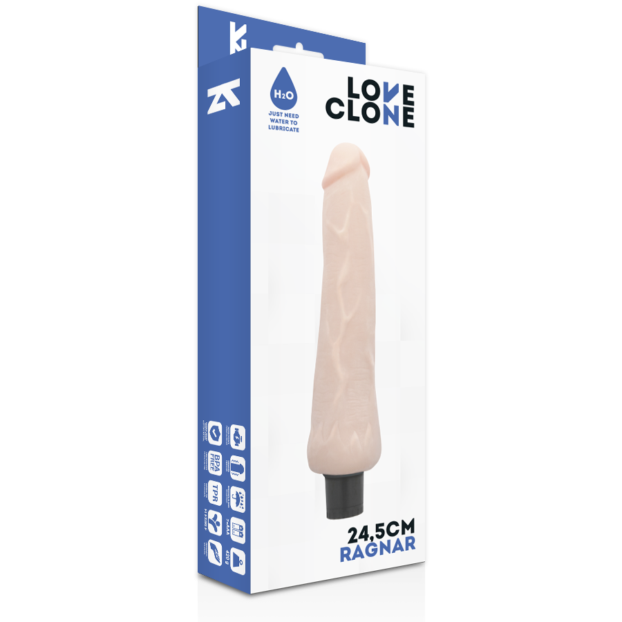 Loveclone - Autolubrificerende Vibrator Ragnar 24,5 Cm -O- 3,5 Cm - Image 5