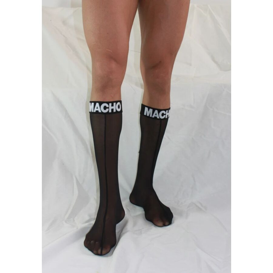 MACHO - CHAUSSETTES FINES TAILLE UNIQUE NOIRES - Image 4