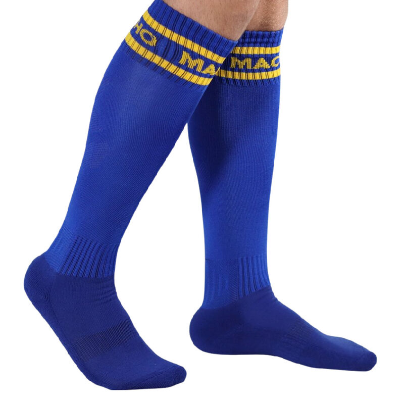 MACHO - LANGE SOKKEN UNISEX BLAUW - Image 2
