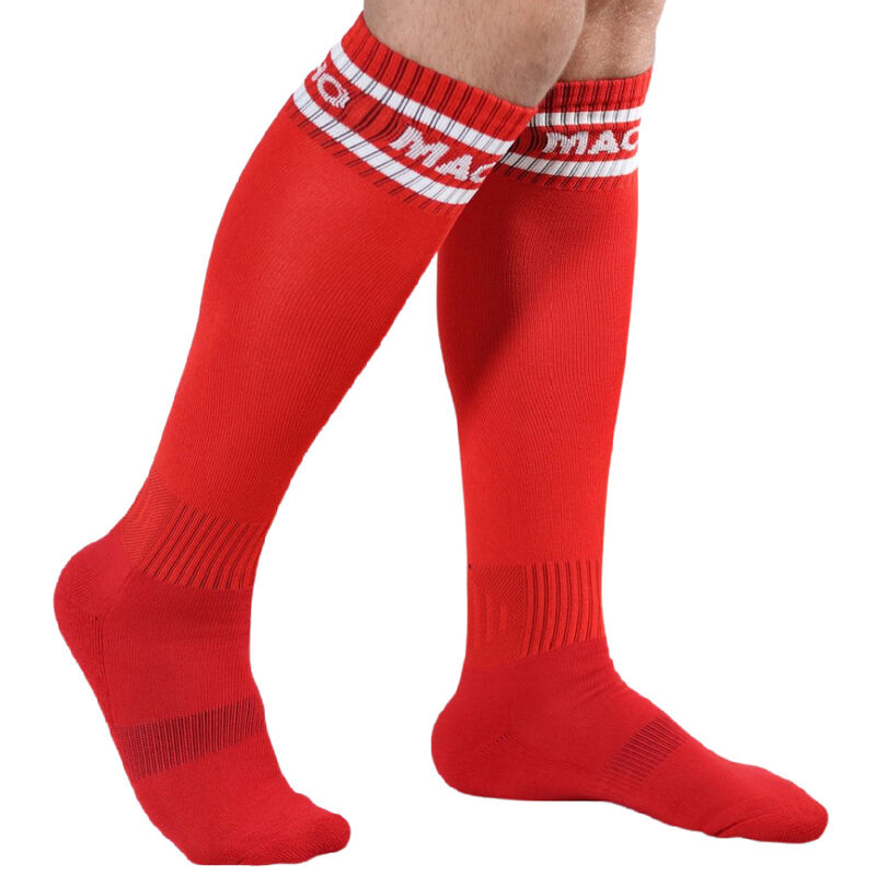 MACHO - CHAUSSETTES LONGUES TAILLE UNIQUE ROUGE - Image 2