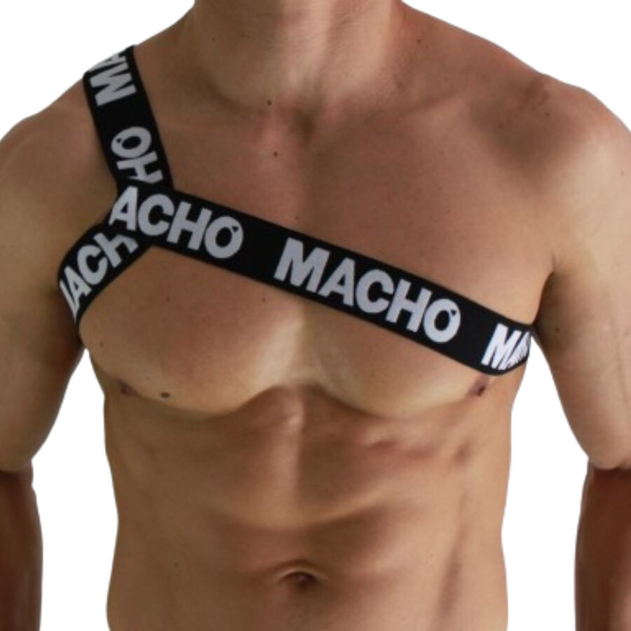 Macho - Harnais Romain Blanc S/M - Image 3