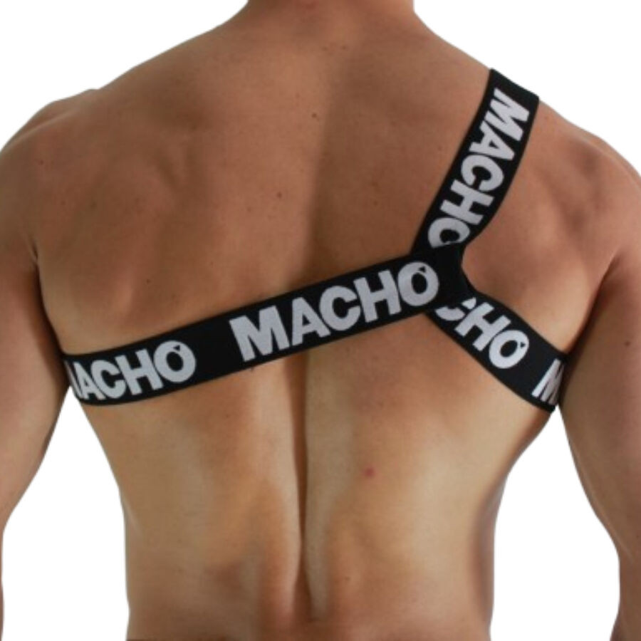 Macho - Harnais Romain Blanc S/M - Image 4