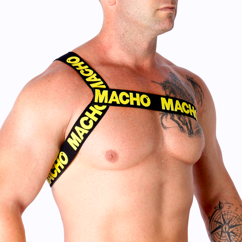 MACHO - HARNAIS ROMAIN JAUNE S/M - Image 2