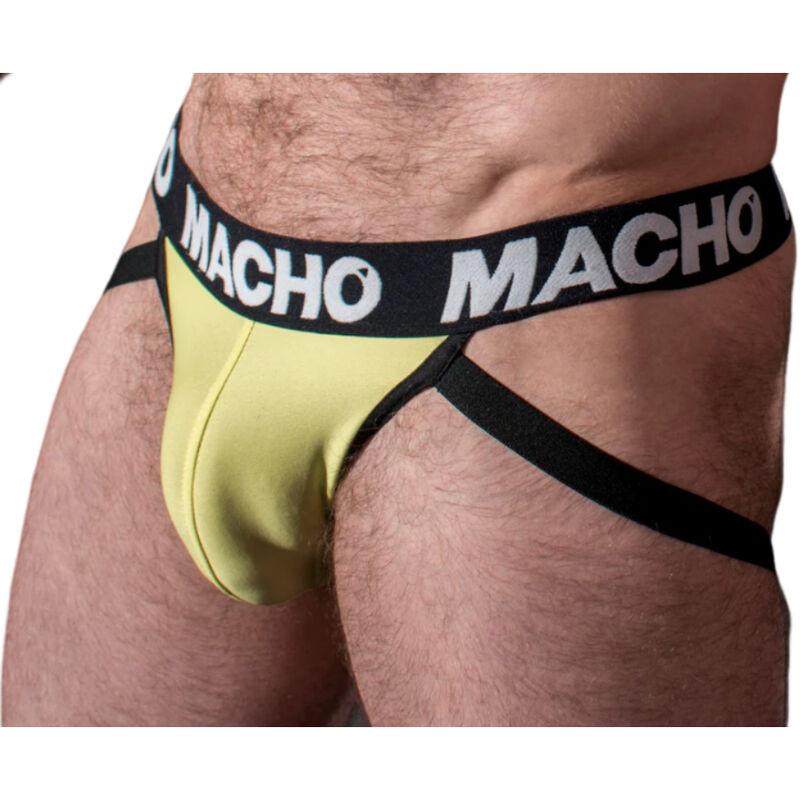 Macho - Mx25A Jock Lycra Jaune S - Image 9