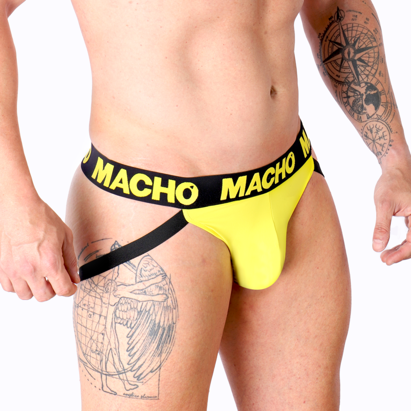 Macho - Mx25A Jock Lycra Jaune Xl - Image 2