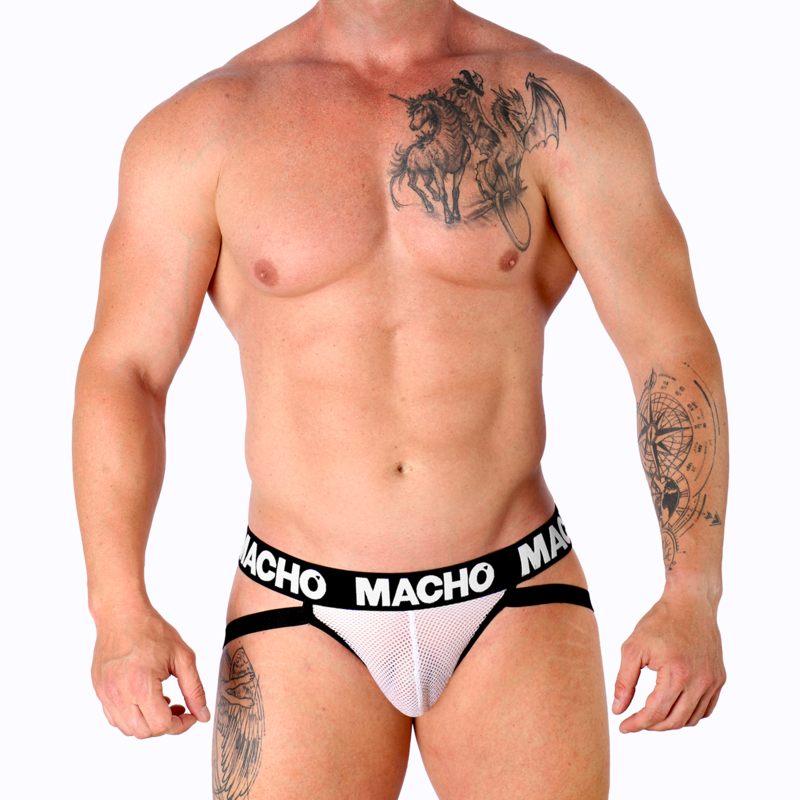 Macho - Mx26X1 Jock Grid Blanc M - Image 2