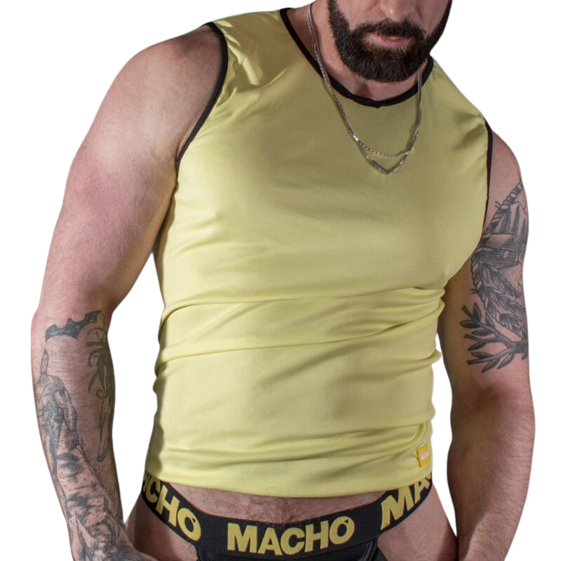 Macho - Yellow T-Shirt - Image 3
