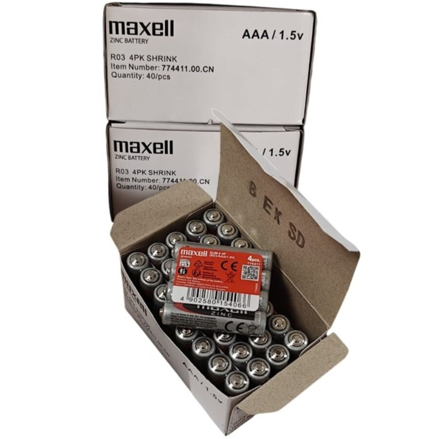 MAXELL - BATTERIE AU MANGANÈSE AAA R03 RÉTRACTABLE*4 - Image 2