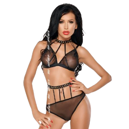 ME-SEDUCE - DOTTY SET TWO PIECES BLACK - Image 2