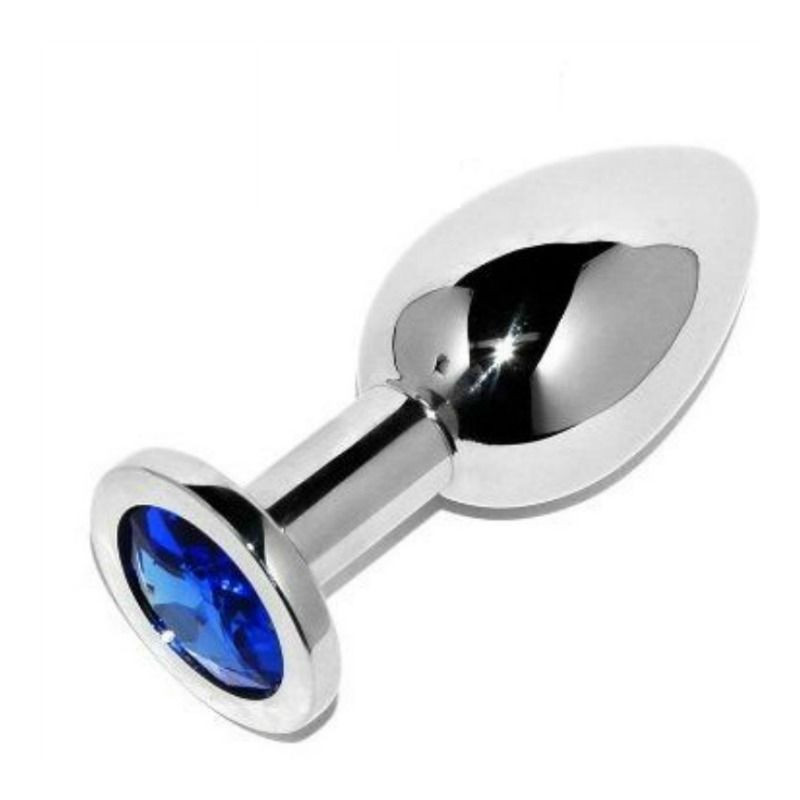 METAL HARD - PLUG ANAL BLEU DIAMANT PETIT 5,71CM - Image 2