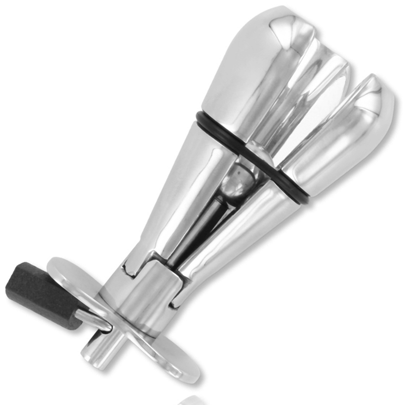 Metal Hard - Metal Anal Plug With Lock - Image 2