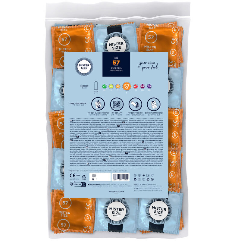 MISTER SIZE - CONDOM SIZE L 57 MM (100 UNITS) - Image 2