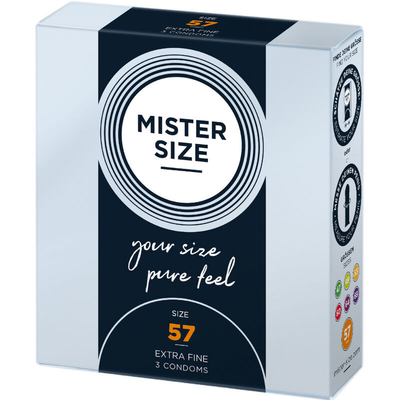 MISTER SIZE - CONDOM SIZE L 57 MM (3 UNITS) - Image 2