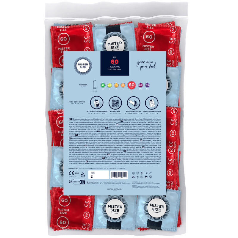 MISTER SIZE - CONDOM SIZE XL 60 MM (100 UNITS) - Image 2