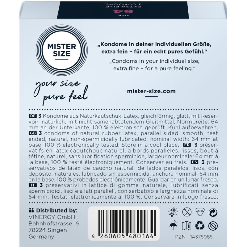 MISTER SIZE - CONDOMS SIZE XXL 64 MM (3 UNITS) - Image 3
