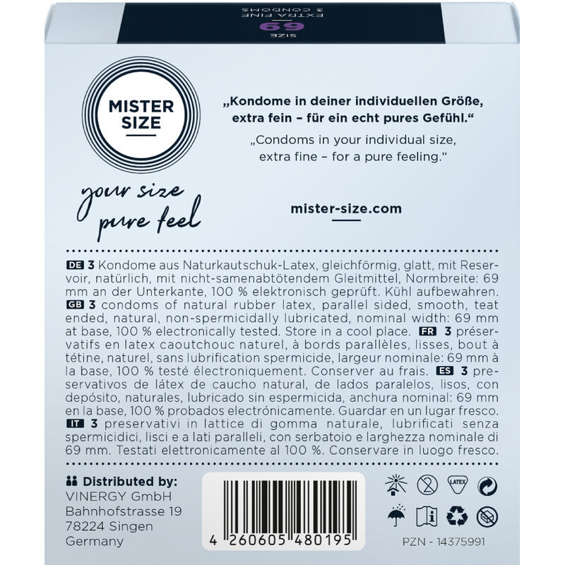 MISTER SIZE - CONDOMS SIZE XXXL 69 MM (3 UNITS) - Image 3