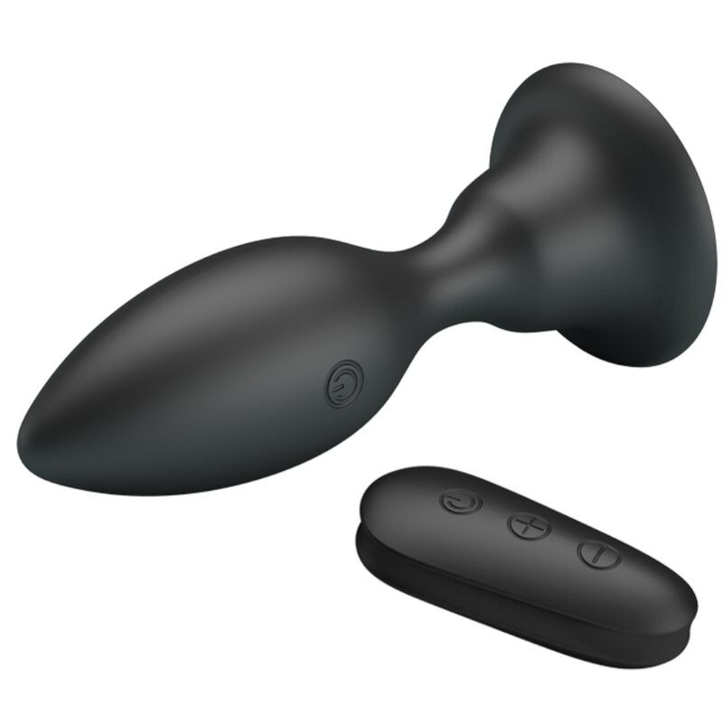 Mr Play - Plug Anal Avec Télécommande Vibration Noire - Image 2