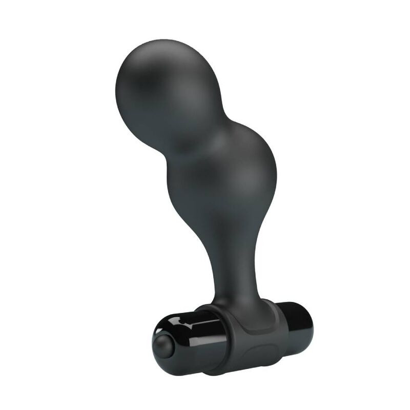 MR PLAY - BLACK SILICONE VIBRATOR ANAL PLUG - Image 3