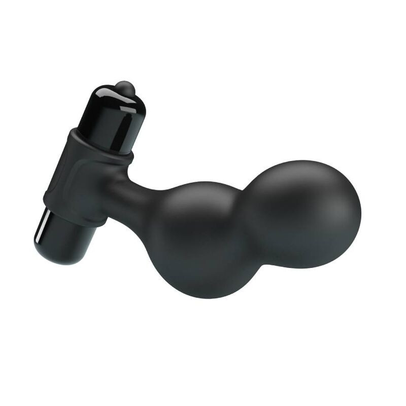 MR PLAY - BLACK SILICONE VIBRATOR ANAL PLUG - Image 4