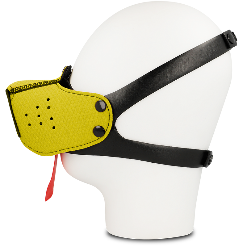 OHMAMA FETISH DOG MUZZLE - YELLOW - Image 2