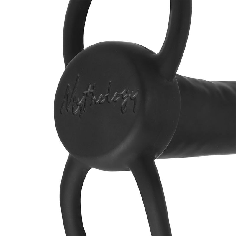 MYTHOLOGY - COBI ONYX ANAL DILDO WITH COCK AND TESTICLE RING 13 SILICONE CM - Image 5