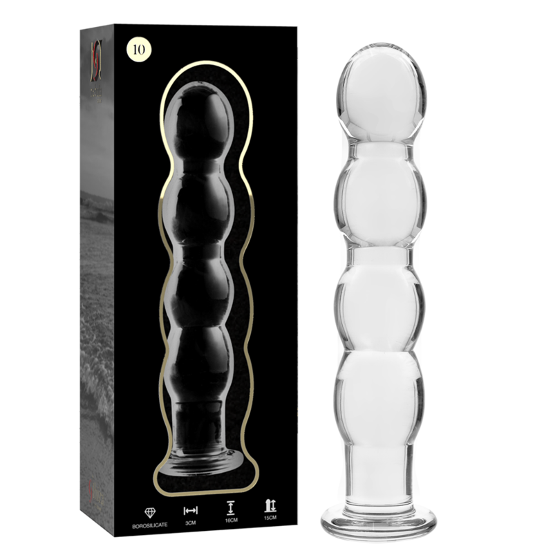 NEBULA SERIES BY IBIZA - MODÈLE 10 GODE EN VERRE BOROSILICATE CLAIR 16.5 CM -O- 3.5 CM - Image 2