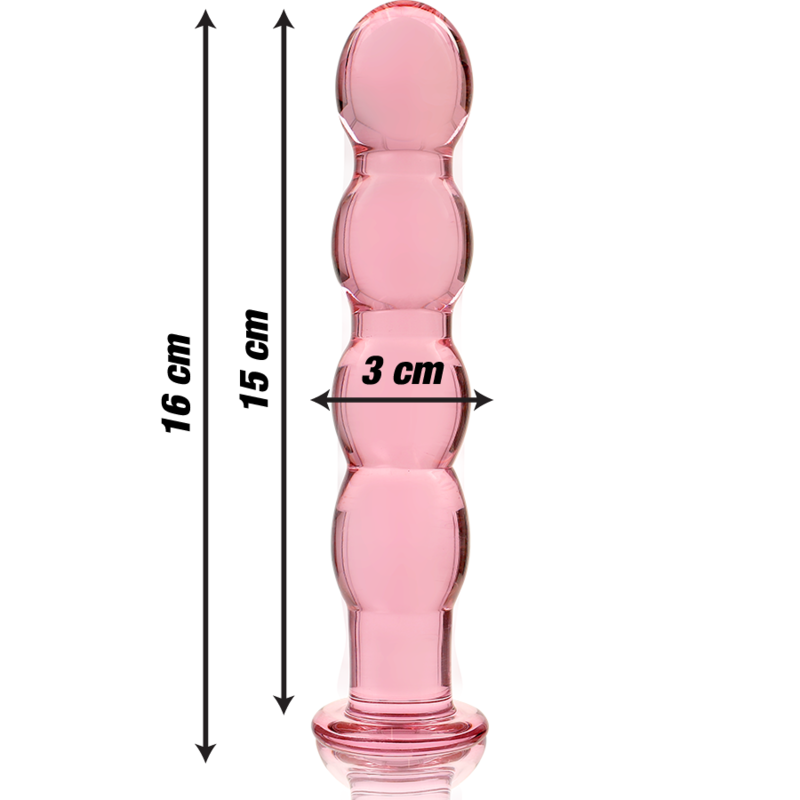 NEBULA SERIES BY IBIZA - MODÈLE 10 GODE EN VERRE BOROSILICATE CLAIR 16.5 CM -O- 3.5 CM - Image 8