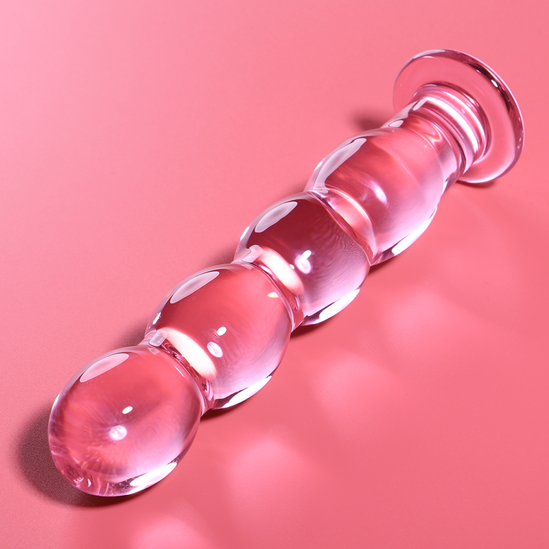 NEBULA SERIES BY IBIZA - MODÈLE 10 GODE EN VERRE BOROSILICATE ROSE 16.5 CM -O- 3.5 CM - Image 2