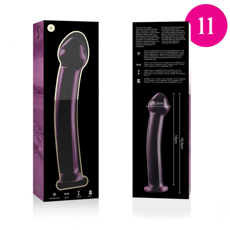 Nebula Series By Ibiza - Modèle 11 Gode En Verre Borosilicate Clair 16 Cm -O- 3 Cm - Image 5